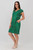 V-Neck Midi Dress - Petite Posy - Emerald