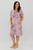 Rolled Sleeve Midi - Petite Posy - Orchid