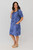 Rolled Sleeve Midi - Petite Posy - Bluebell