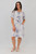Rolled Sleeve Midi - Petite Posy - White