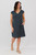 V-Neck Midi Dress - Dark Slate