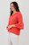 Dina Bell Sleeve Blouse - Hibiscus