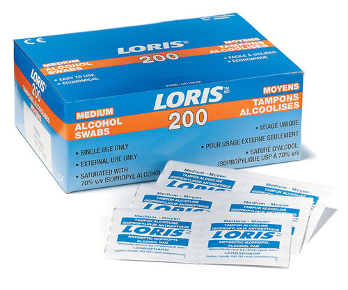Loris 70% Alcohol Wipes | 200 Pkg | Dynamic FAAW200   Safety Supply Canada