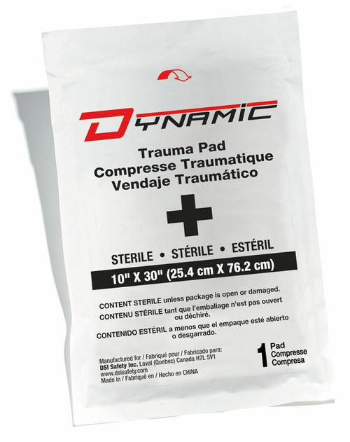Dynamic First Aid Trauma Pad 10" X 30" Sterile - 1 Per Bag FATP10X30   Safety Supply Canada