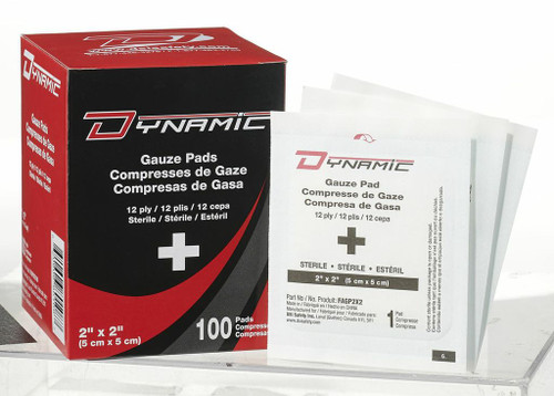 Dynamic Gauze Pad 2 x 2 sterile - Box of 100 FAGP2X2100   Safety Supply Canada