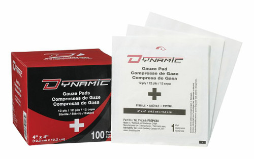 Dynamic Gauze Pad 4 x 4 sterile - Bag of 50 FAGP4X450   Safety Supply Canada