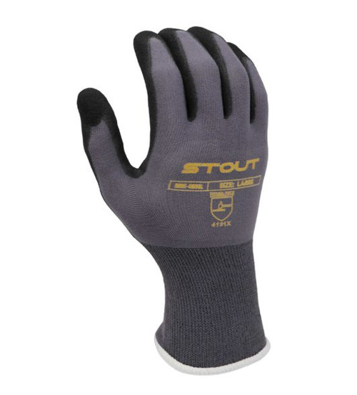 Blended Nylon/Spandex Glove - Foam Dipped Nitrile, Elastic Cuff | Pack of 12 | E MNT-0603   Safety Supply Canada