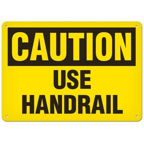 OSHA Safety Sign | Caution Use Handrail | Incom SS2028   Safety Supply Canada