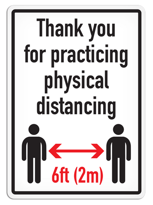 Thank You for Practicing (14" x 10") Vinyl | INCOM SS5093V   Safety Supply Canada