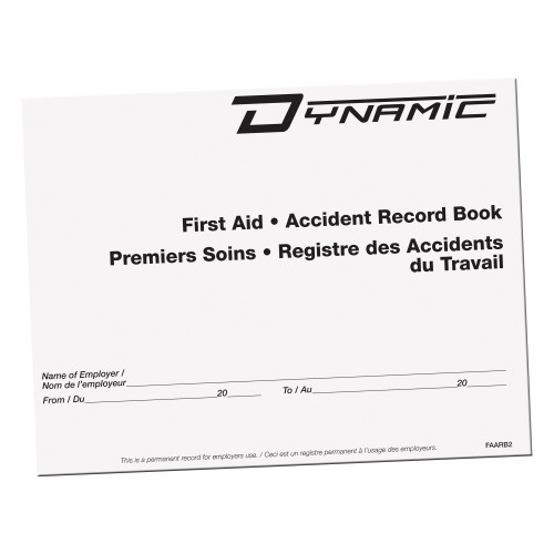 Accident record book large 12 pages | Dynamic FAARB2   Safety Supply Canada
