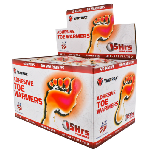 Adhesive Toe Warmers - Box of 40 | Yak TT240-U   Safety Supply Canada