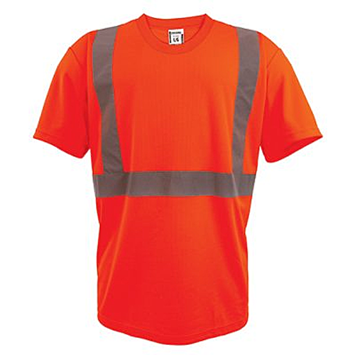 Hi-Vis Micro-Fibre 125 GSM SS T-Shirt Orange  | CoolWorks TS1000-ORG   Safety Supply Canada