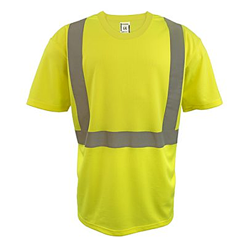 HI-VIS MICRO-FIBRE 180 GSM SS T-SHIRT | Yellow and Orange | COOLWORKS TS1103-LYL   Safety Supply Canada
