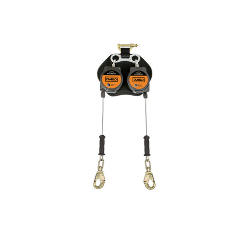 Diablo 2.5 Cable SRL-LE 8' - Dual Composite Housing with 3/16" Galvanized Cable, Steel Snap Hooks and Carabiner 11104CSA   Safety Supply Canada