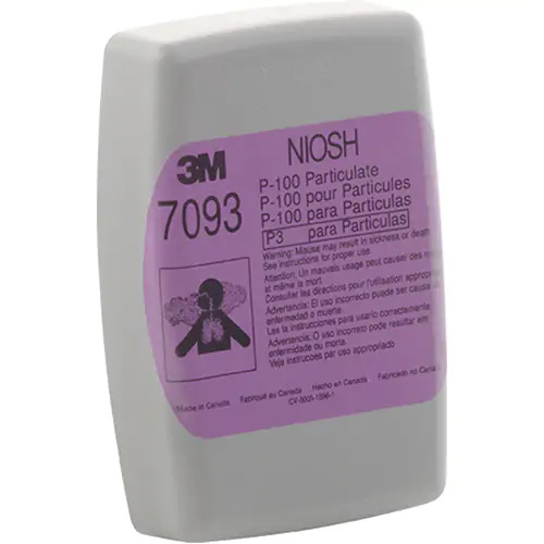 Respirator Acid Gas/Hydrogen Fluoride/P100 Filter (7093B) | 3M 7093B   Safety Supply Canada