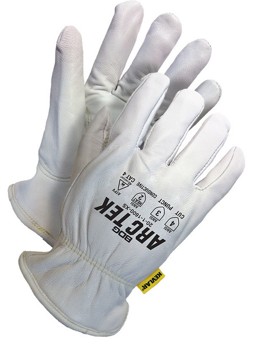 Arc-Tek Grain Pearl Goatskin Driver with Kevlar® Lining - Pack of 6 | Bob Dale Gloves 20-1-1600   Safety Supply Canada