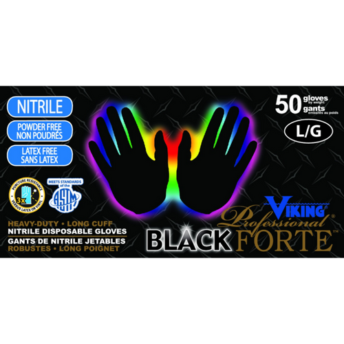 Viking Professional Blue Nitrile Black Forte  50C