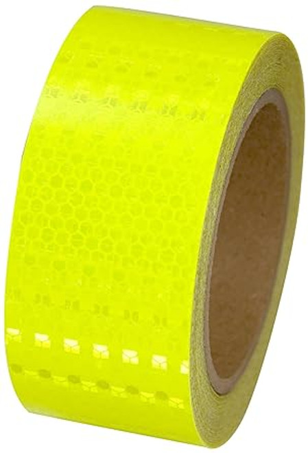 2" x 30' Neonbrite Yellow Reflective Tape | Pack of 12 | INCOM