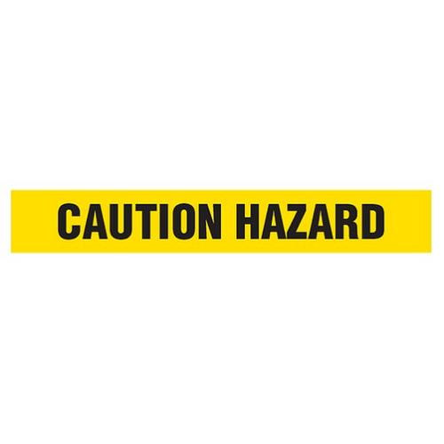 CAUTION HAZARD Dispenser Boxed Barricade Tape (Pack of 12 Rolls)