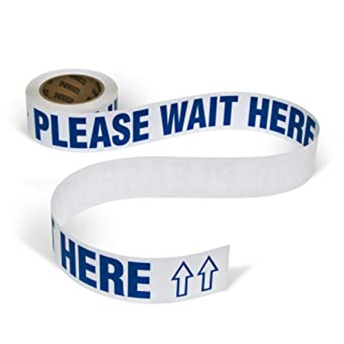 Please Wait Here - Floor Tape | INCOM WTP116   Safety Supplies Canada