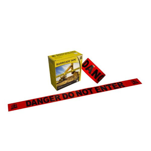Barricade Tape, Danger Do Not Enter, Red, 3" x 1000ft 57004RR   Safety Supplies Canada