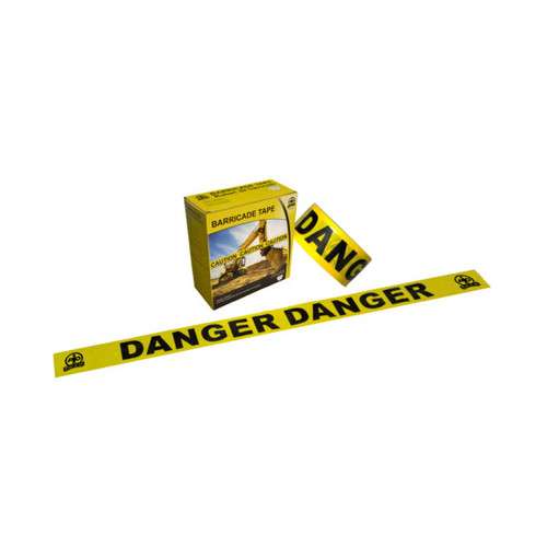 Barricade Tape, Danger, Yellow, 3" x 1000ft 57004YA1   Safety Supplies Canada