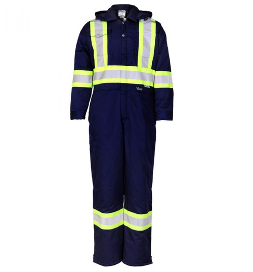 Viking 270 GSM (8oz/yd.)ThermoMAXX Insulated Coverall-4" Vibrance Safety Stripes