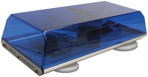 Blue 16" Low Profile Fleet Rotator Mini Lightbar Magnetic Mount - Dome: Blue 16807   Safety Supplies Canada