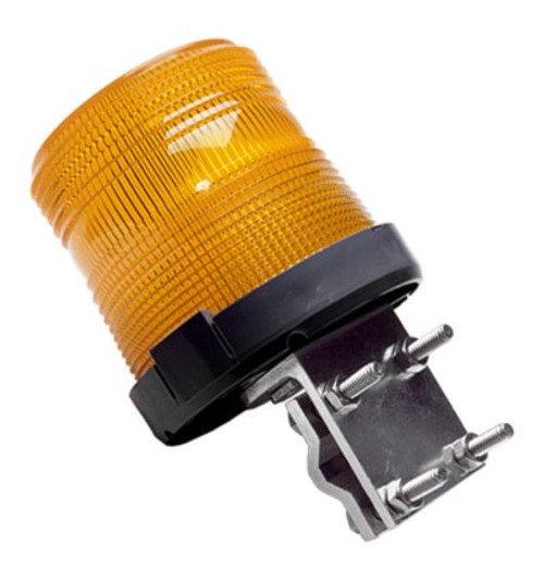 Amber Low Profile Fleet LED Beacon Mirror Mount - Lens: Amber - Y Base 201ZB-12V-A   Safety Supplies Canada