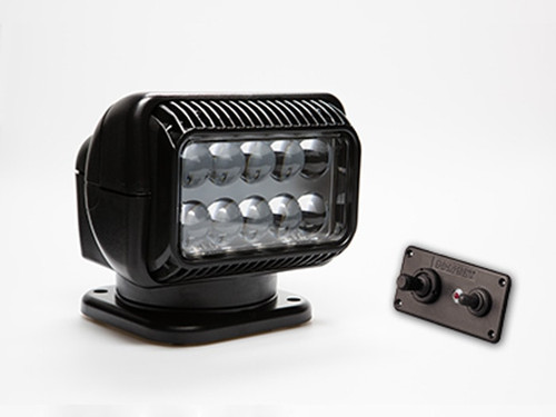 GoLight LED Black Permanent Mount w/  Wired Dash Control - Lens: Clear 20214-GO   Safety Supplies Canada