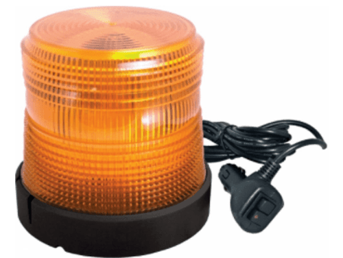 Amber Low Profile Select LED Beacon Magnetic Mount - Lens: Amber - Y Base 20740   Safety Supplies Canada