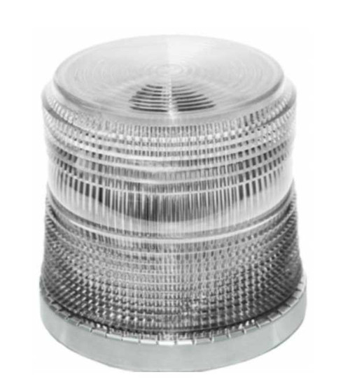 Amber Low Profile Fleet LED Beacon Permanent Mount - Lens: Clear - Z Base 20756   Safety Supplies Canada