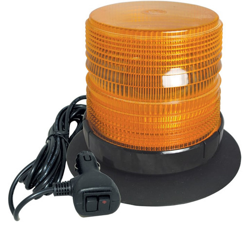 Amber Medium Profile Fleet LED Beacon Vacuum Mount - Lens: Amber - 23400V 23400V   Safety Supplies Canada