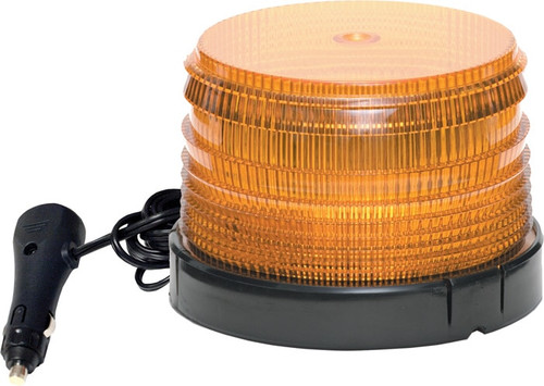 Amber Low Profile Fleet + LED Beacon Magnetic Mount - Lens: Amber 23818   Safety Supplies Canada
