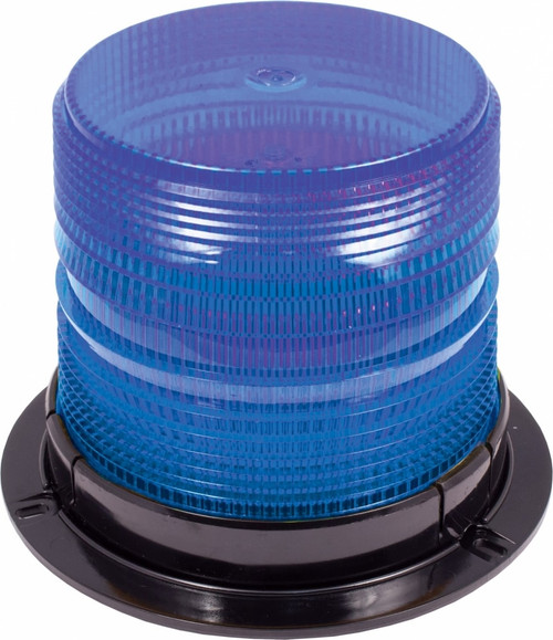 Blue Medium Profile Fleet + LED Beacon Permanent Mount - Lens: Blue 23819   Safety Supplies Canada