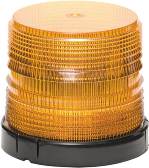 Amber Medium Profile Fleet LED Beacon Mirror Mount - Lens: Amber 27061   Safety Supplies Canada