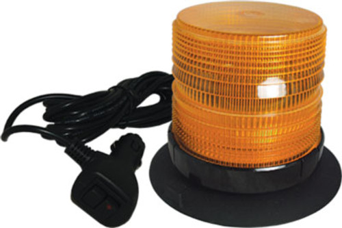 Amber Medium Profile Fleet LED Beacon Vacuum Mount - Lens: Amber - 27112 27112   Safety Supplies Canada