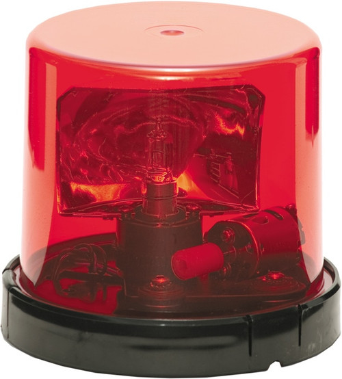 Red Medium Profile Fleet Rotator Beacon Permanent Mount - Dome: Red 28005   Safety Supplies Canada