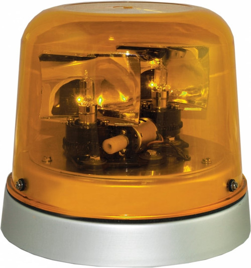 Amber High Profile Fleet Rotator Beacon Permanent Mount 24Vdc - Dome: Amber 28105   Safety Supplies Canada