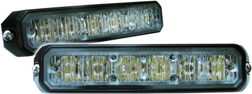 Amber & Blue 6 LED Perimeter Light Hood Mount - Lens: Clear 80084   Safety Supplies Canada