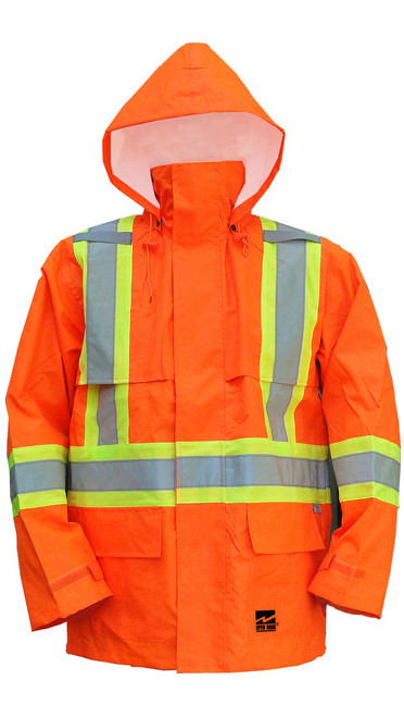 Hi-Vis Open Road 150D Rip-Stop Waterproof Jacket CSA, Class 2 Viking 6323JO