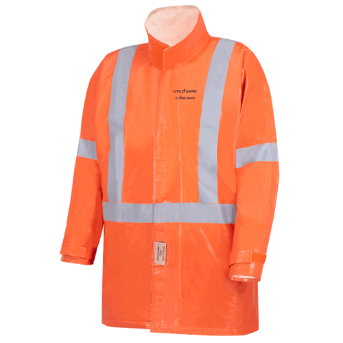 Utili-Gard® FR/ARC Rtd Jacket - PVC CTD Nomex®/Kevlar® - Int'l Orange J162 310DH   Safety Supplies Canada