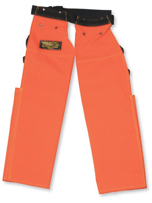 600 Denier Polyester Apron-Style 3600 Chaps with Back Pads BK70136   Safety Supply Canada