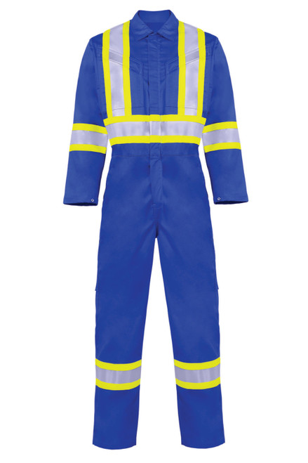 100% Cotton Royal Blue Fire Retardant Coverall | Big K  (Multiple Color Options) BK1700FRC-RB   Safety Supply Canada
