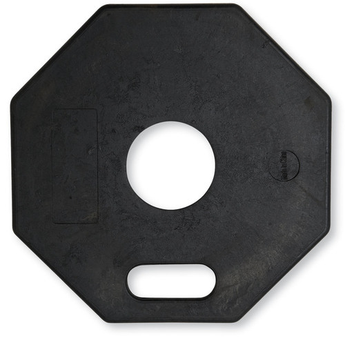 11 lb Black Rubber Octagon Delineator Base BK328P   Safety Supply Canada