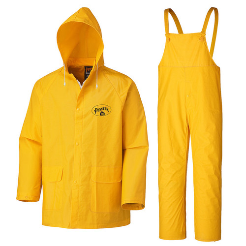 Fire Resistant 3-Piece PVC Rain Suit | Yellow | Pioneer 578   Safety Supply Canada