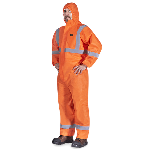 SMS Coverall with Reflective Tape | CSA Z96-15 Class 3 Level 2 | Pioneer 2077   Safety Supply Canada