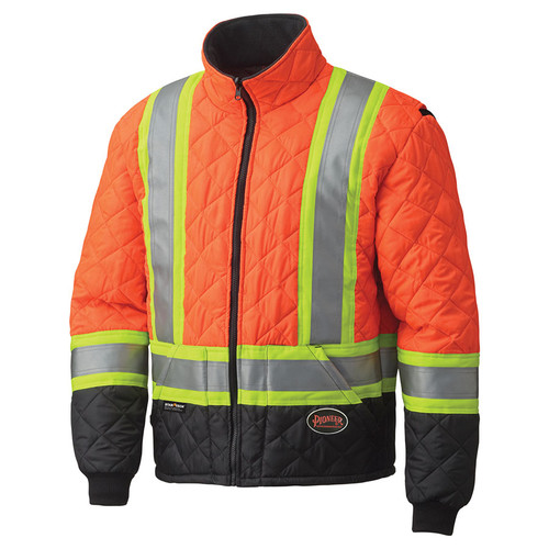Hi-Vis Quilted Freezer Jacket | Pioneer 5015/5016/5017   Safety Supply Canada