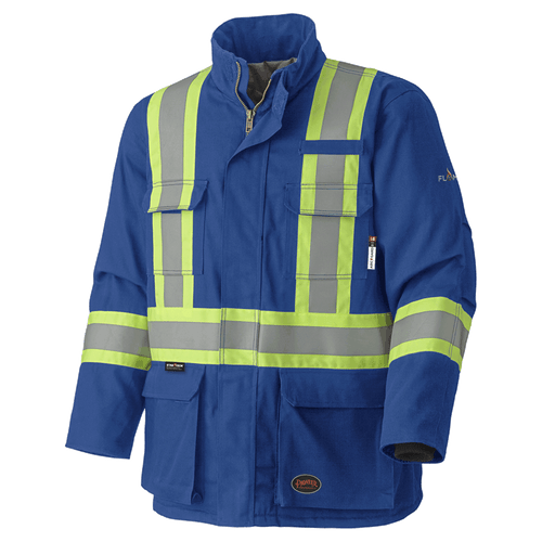Flame Resistant Quilted Cotton Safety Parka | Pioneer 5523/5533   Safety Supply Canada
