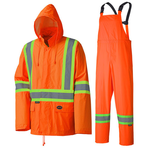 Hi-Vis Lightweight 2-Piece Rain Suit | Pioneer 5598/5599/5599BK   Safety Supply Canada